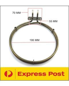 0122004574 Fan forced element 2200 W for Chef, Simpson and Westinghouse ovens