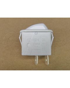0534001687 SWITCH ROCKER SINGLE POLE WHT