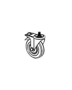 476004 CASTOR SWIVEL W/BRAKE CLUBMAN