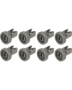 50286967-00/0 AEG/Dishlex/Electrolux/Westinghouse Top Basket Wheel/Roller - Dark Grey (Pack-8)