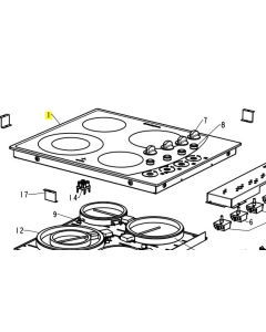 NZ75462 GLASS & FRAME ASSY PHL285S