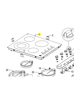 NZ75500 GLASS & FRAME ASSY EHC643U