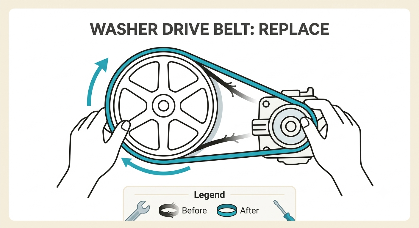 How to Replace a Washing Machine Drive Belt
